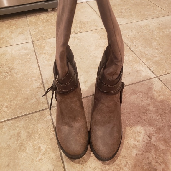 Wedge Riding Boots - Picture 2 of 5